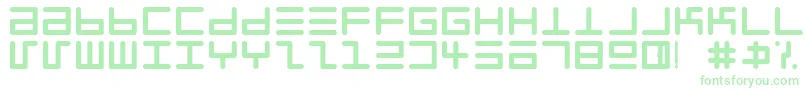 EppyEvansRound-fontti – vihreät fontit valkoisella taustalla