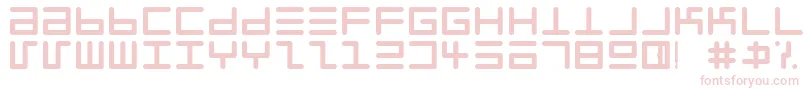 EppyEvansRound-fontti – vaaleanpunaiset fontit valkoisella taustalla