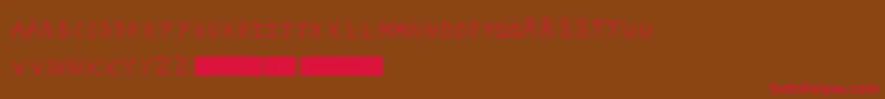 ChaosSquares Font – Red Fonts on Brown Background