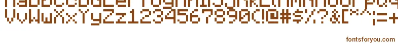 MinecraftiaRegular Font – Brown Fonts on White Background