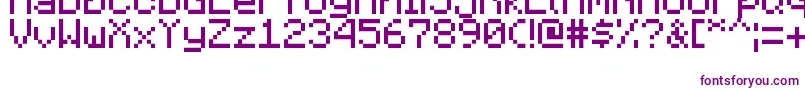 MinecraftiaRegular Font – Purple Fonts on White Background