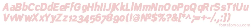 DeconstructBlackoblique Font – Pink Fonts