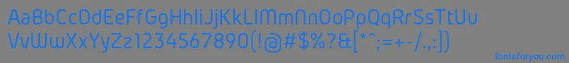 Шрифт GidolinyaRegular – синие шрифты на сером фоне