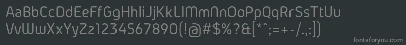 GidolinyaRegular-Schriftart – Graue Schriften auf schwarzem Hintergrund