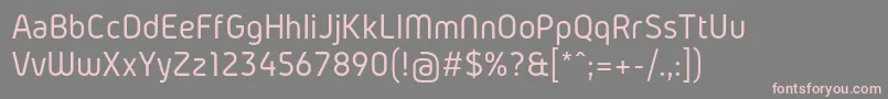 GidolinyaRegular-fontti – vaaleanpunaiset fontit harmaalla taustalla