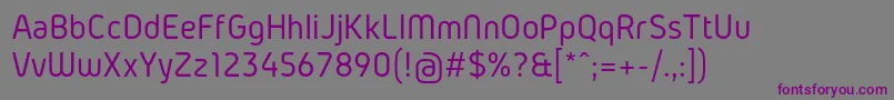 GidolinyaRegular Font – Purple Fonts on Gray Background