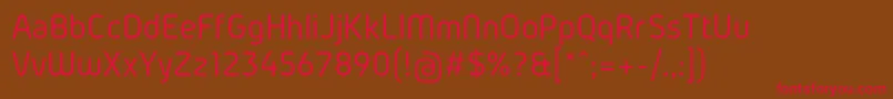 GidolinyaRegular Font – Red Fonts on Brown Background