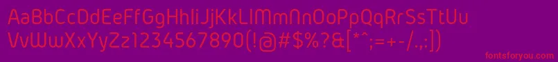 GidolinyaRegular Font – Red Fonts on Purple Background