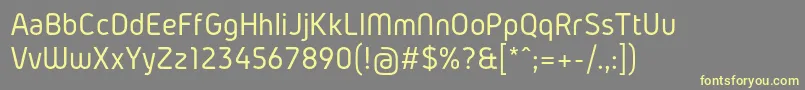 Шрифт GidolinyaRegular – жёлтые шрифты на сером фоне