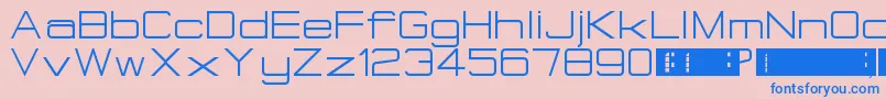 EurostealBigCaps Font – Blue Fonts on Pink Background