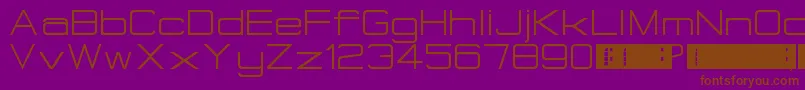 Шрифт EurostealBigCaps – коричневые шрифты на фиолетовом фоне