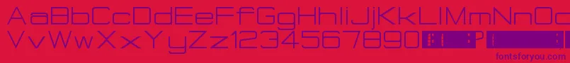 EurostealBigCaps Font – Purple Fonts on Red Background