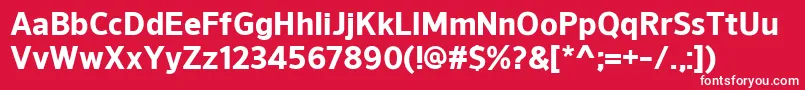 NuorderExtrabold Font – White Fonts on Red Background