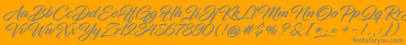 En savoir plus sur la police InfiniteStrokeBolderCond Police InfiniteStrokeBolderCond – polices grises sur fond orange