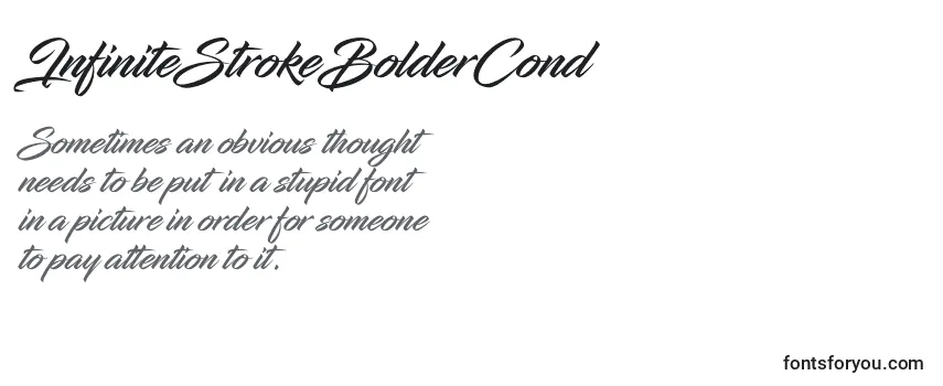 InfiniteStrokeBolderCond-fontti