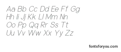 NuorderLightitalic Font