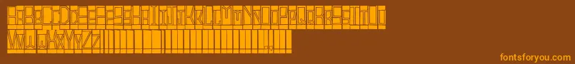 Подробнее о шрифте Blocts Шрифт Blocts – оранжевые шрифты на коричневом фоне