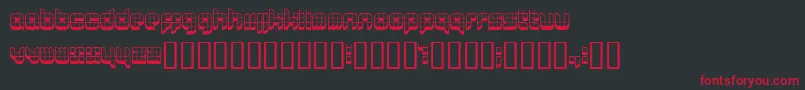 Lastu2 Font – Red Fonts on Black Background