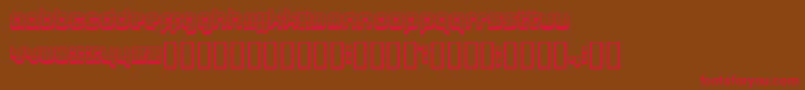 Lastu2 Font – Red Fonts on Brown Background