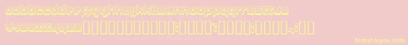 Lastu2 Font – Yellow Fonts on Pink Background