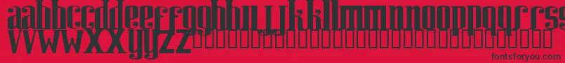 Riweuk Font – Black Fonts on Red Background
