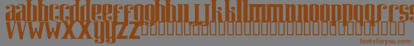 Riweuk Font – Brown Fonts on Gray Background