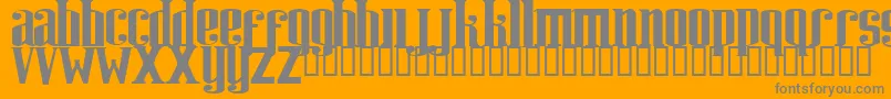 Riweuk Font – Gray Fonts on Orange Background