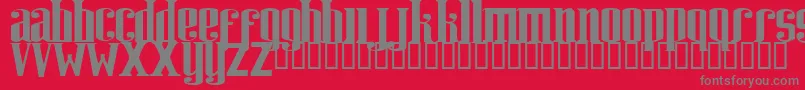 Riweuk Font – Gray Fonts on Red Background