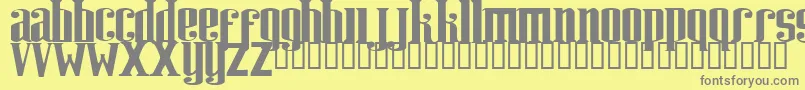 Riweuk Font – Gray Fonts on Yellow Background
