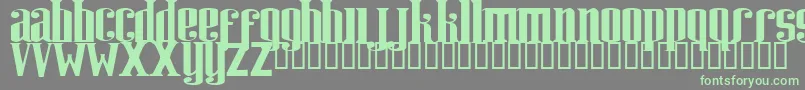 Riweuk Font – Green Fonts on Gray Background