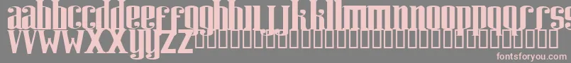 Riweuk Font – Pink Fonts on Gray Background