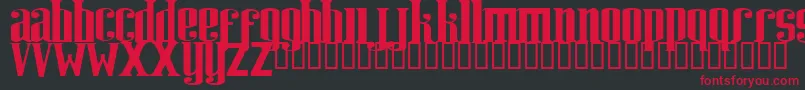 Riweuk Font – Red Fonts on Black Background