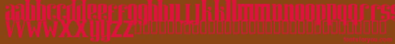 Riweuk Font – Red Fonts on Brown Background
