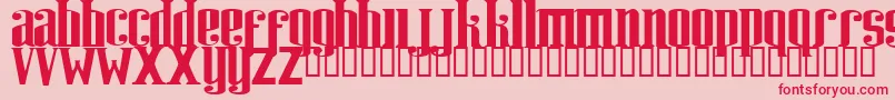 Riweuk Font – Red Fonts on Pink Background