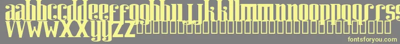 Riweuk Font – Yellow Fonts on Gray Background