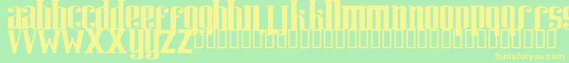 Riweuk Font – Yellow Fonts on Green Background