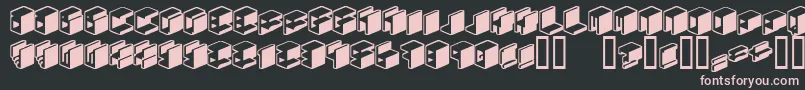 Unicode0 Font – Pink Fonts on Black Background