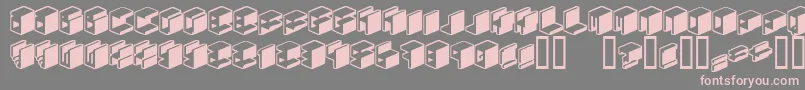 Unicode0 Font – Pink Fonts on Gray Background