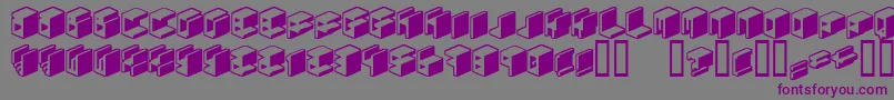 Unicode0 Font – Purple Fonts on Gray Background