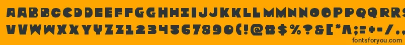 Zounderkitetitle Font – Black Fonts on Orange Background