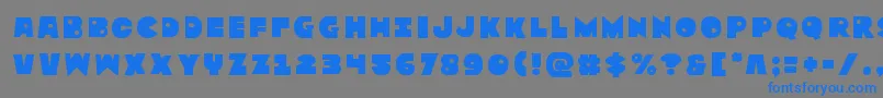 Zounderkitetitle Font – Blue Fonts on Gray Background