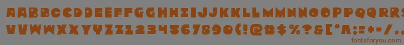 Zounderkitetitle Font – Brown Fonts on Gray Background