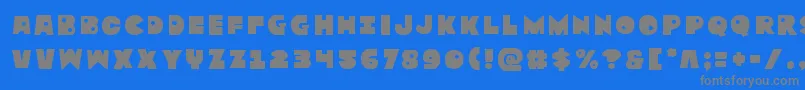 Zounderkitetitle Font – Gray Fonts on Blue Background