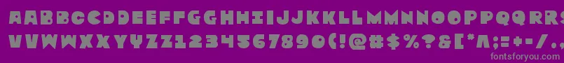 Zounderkitetitle Font – Gray Fonts on Purple Background