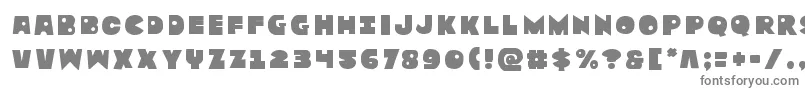 フォントZounderkitetitle – 白い背景に灰色の文字