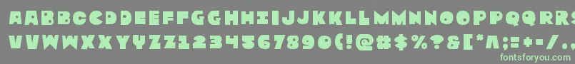 Zounderkitetitle Font – Green Fonts on Gray Background