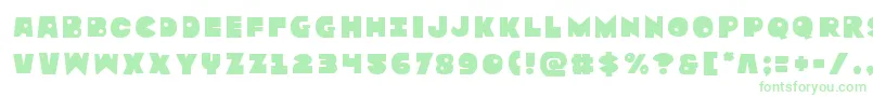 Zounderkitetitle Font – Green Fonts on White Background