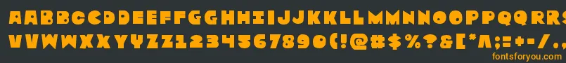 Zounderkitetitle Font – Orange Fonts on Black Background