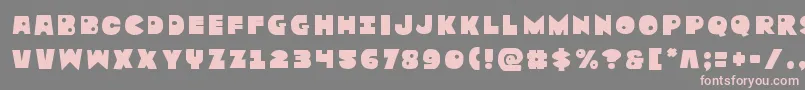 Zounderkitetitle Font – Pink Fonts on Gray Background