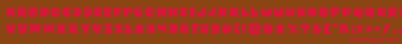 Zounderkitetitle Font – Red Fonts on Brown Background